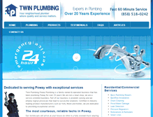 Tablet Screenshot of powayplumbing.com